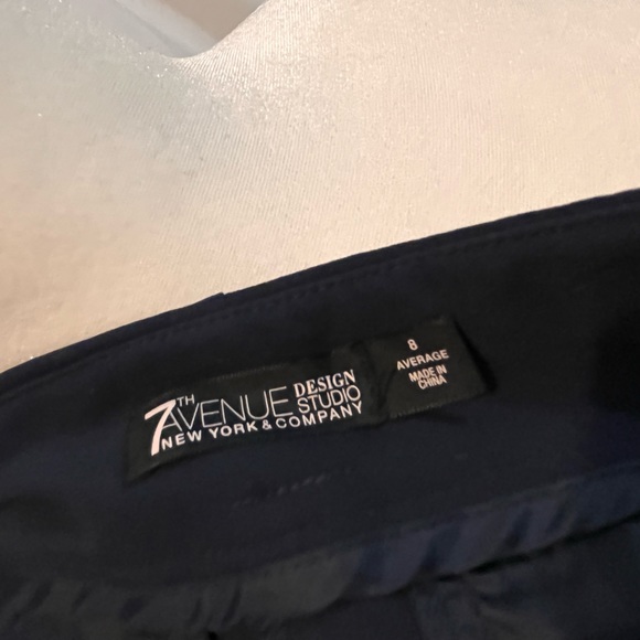 New York & Company high tie waist slack trouser pant capri - Picture 4 of 5